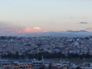 Cayambe / Blick aus unserer Wohnung