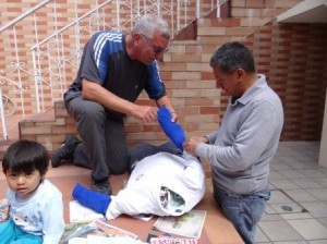 Dr Viejo wird genäht